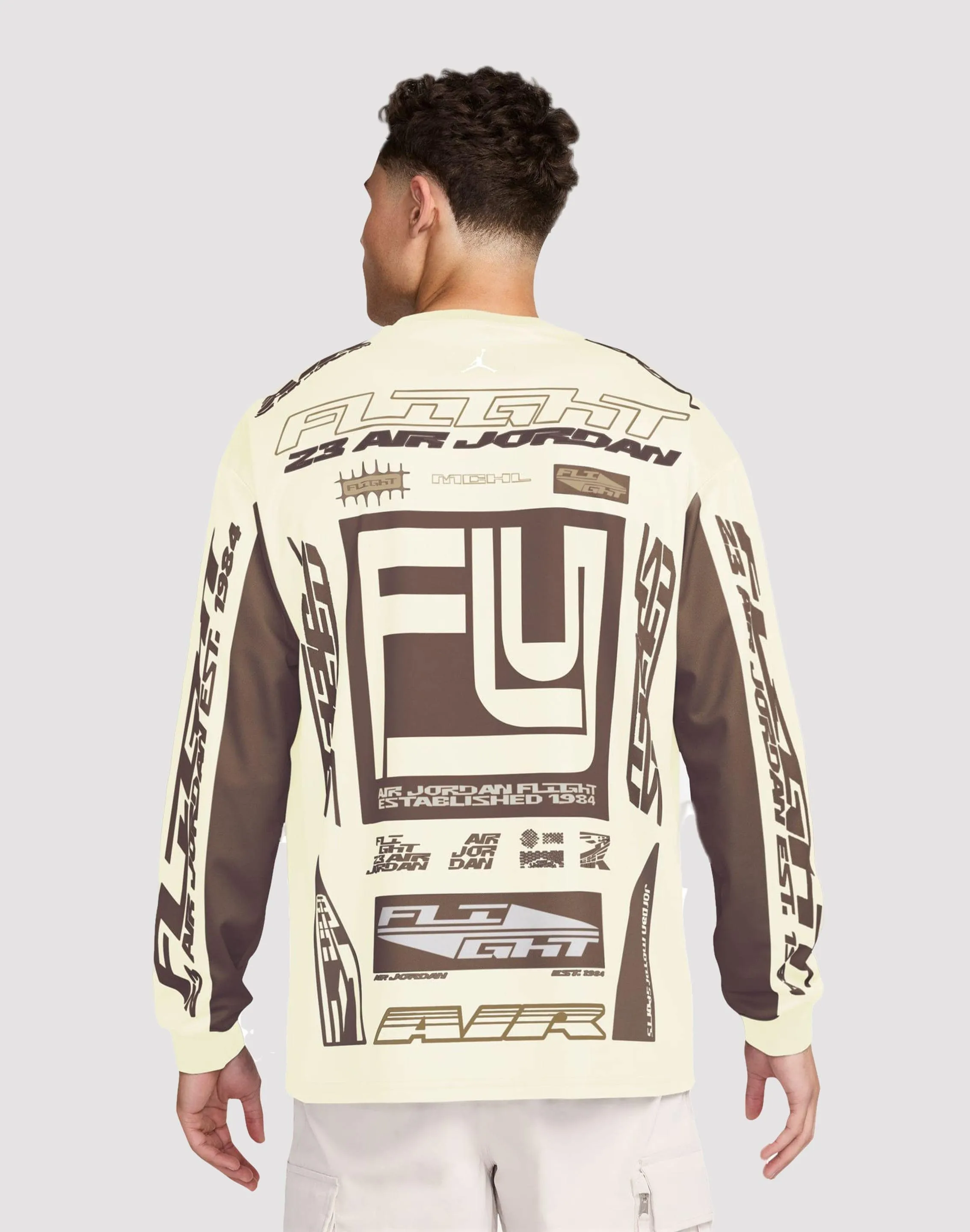 Jordan MVP Printed Longsleeve Archaeo Brown Shirt