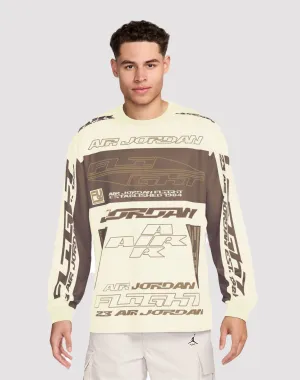 Jordan MVP Printed Longsleeve Archaeo Brown Shirt