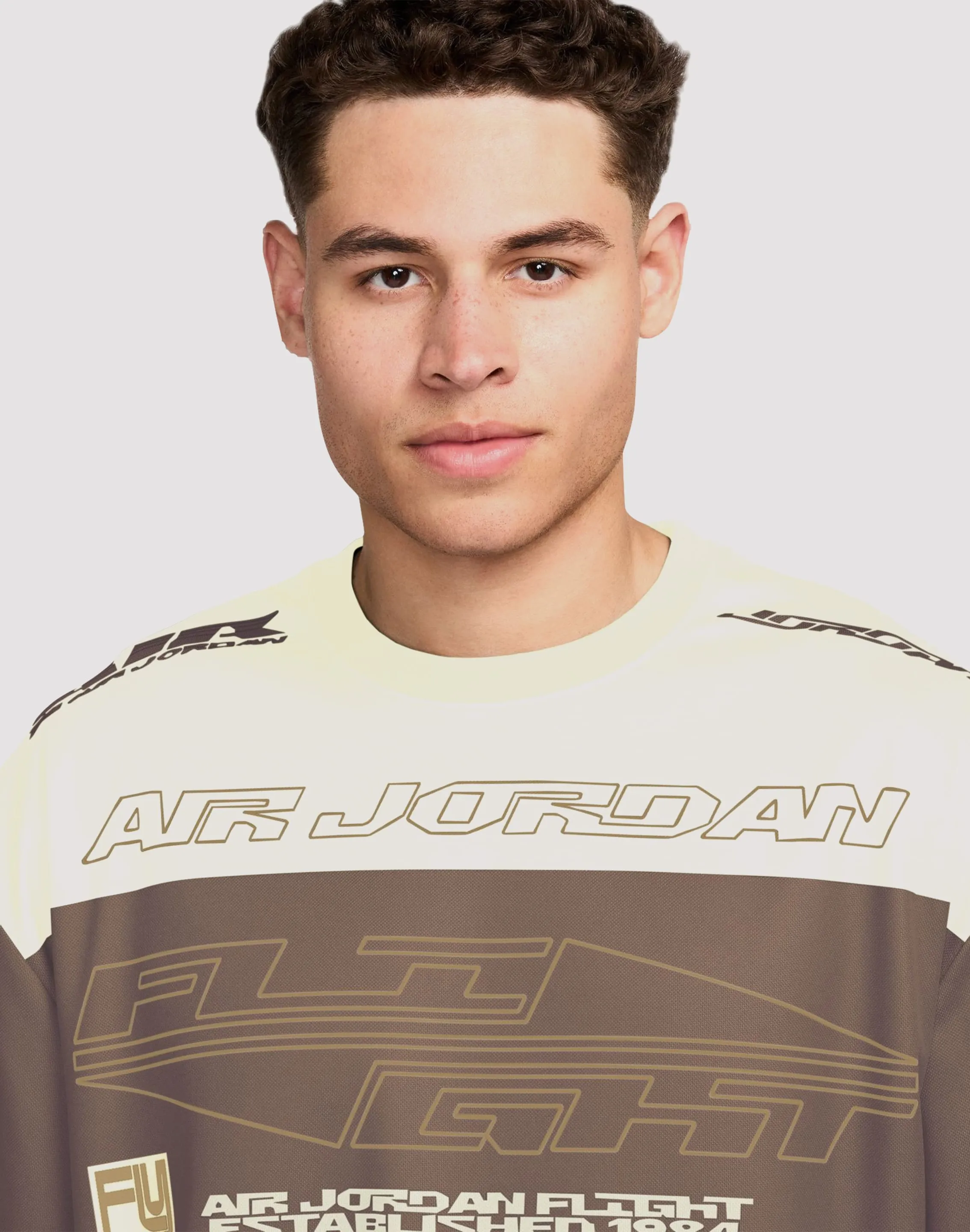 Jordan MVP Printed Longsleeve Archaeo Brown Shirt