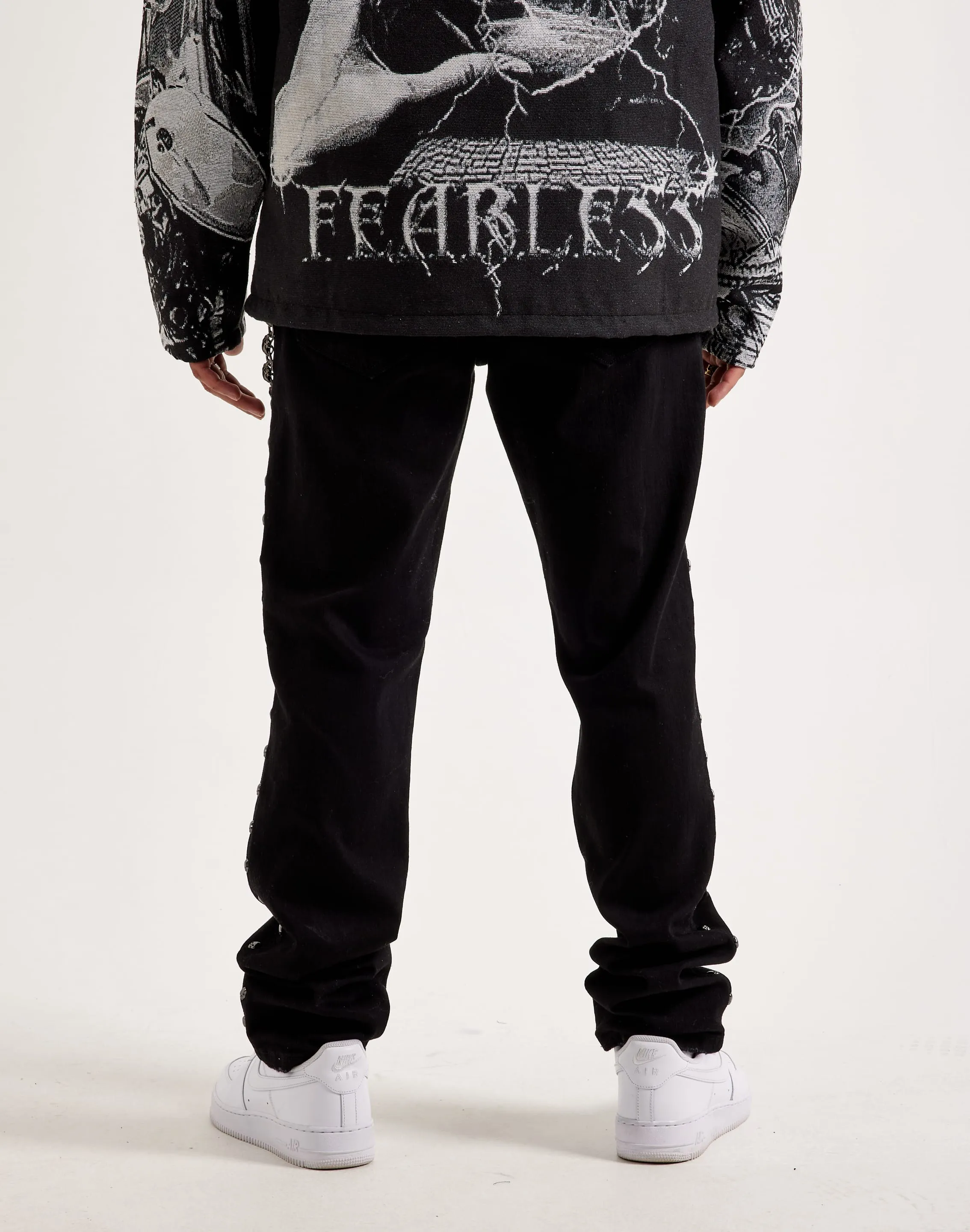 Kilogram Chain Rivet Jeans