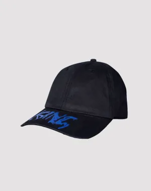KING APPAREL Displaced Baseball Black/Royal Snapback