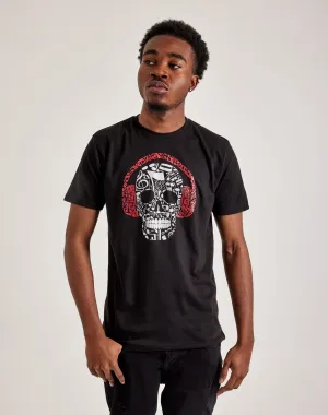 LA Pop Art Music Notes Skull Tee