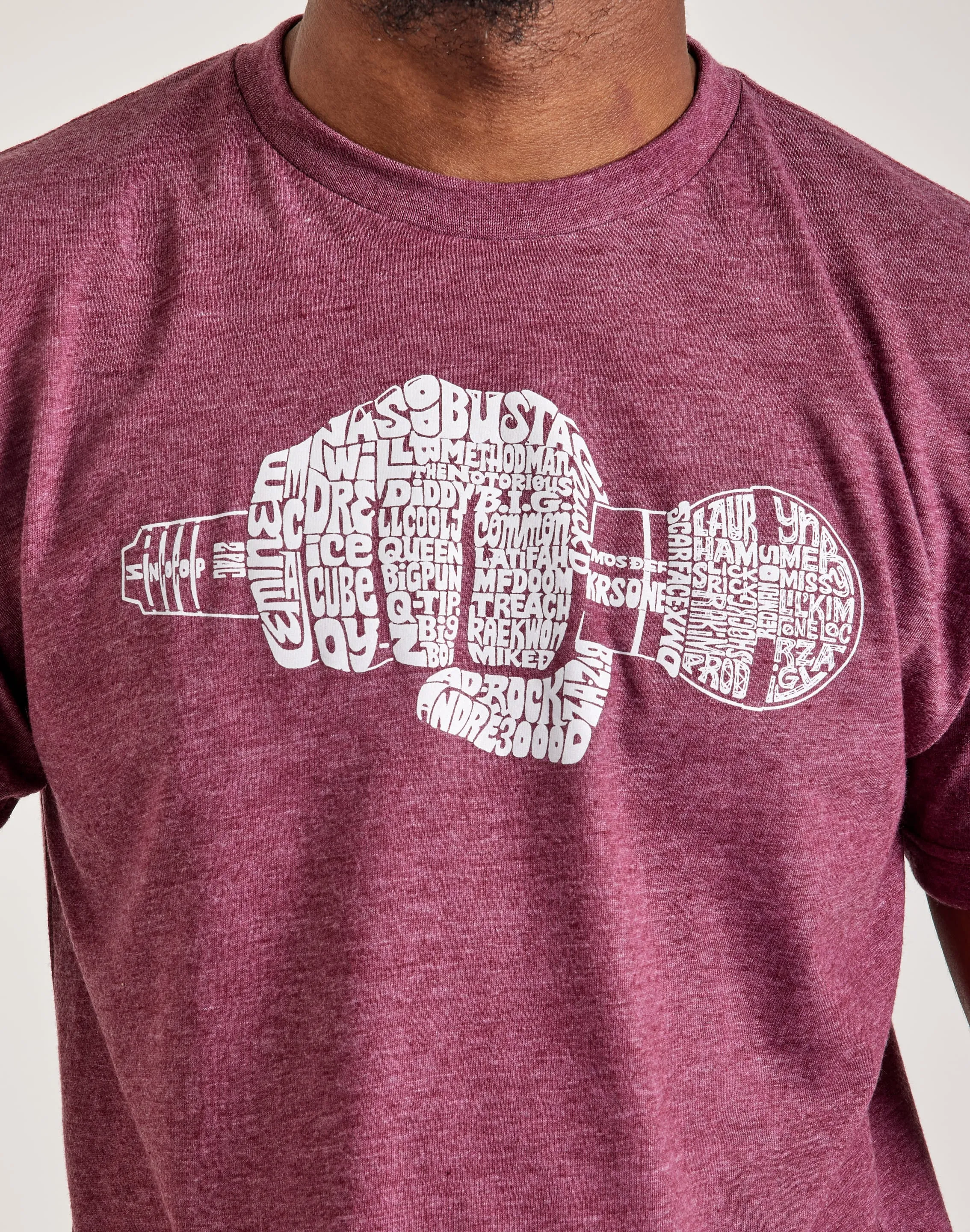 LA Pop Art Word Art '90s Rappers Tee