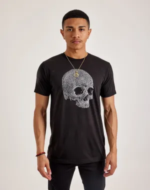 LA Pop Art Word Art Dead Inside Skull Tee
