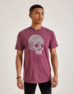 LA Pop Art Word Art Dead Inside Skull Tee