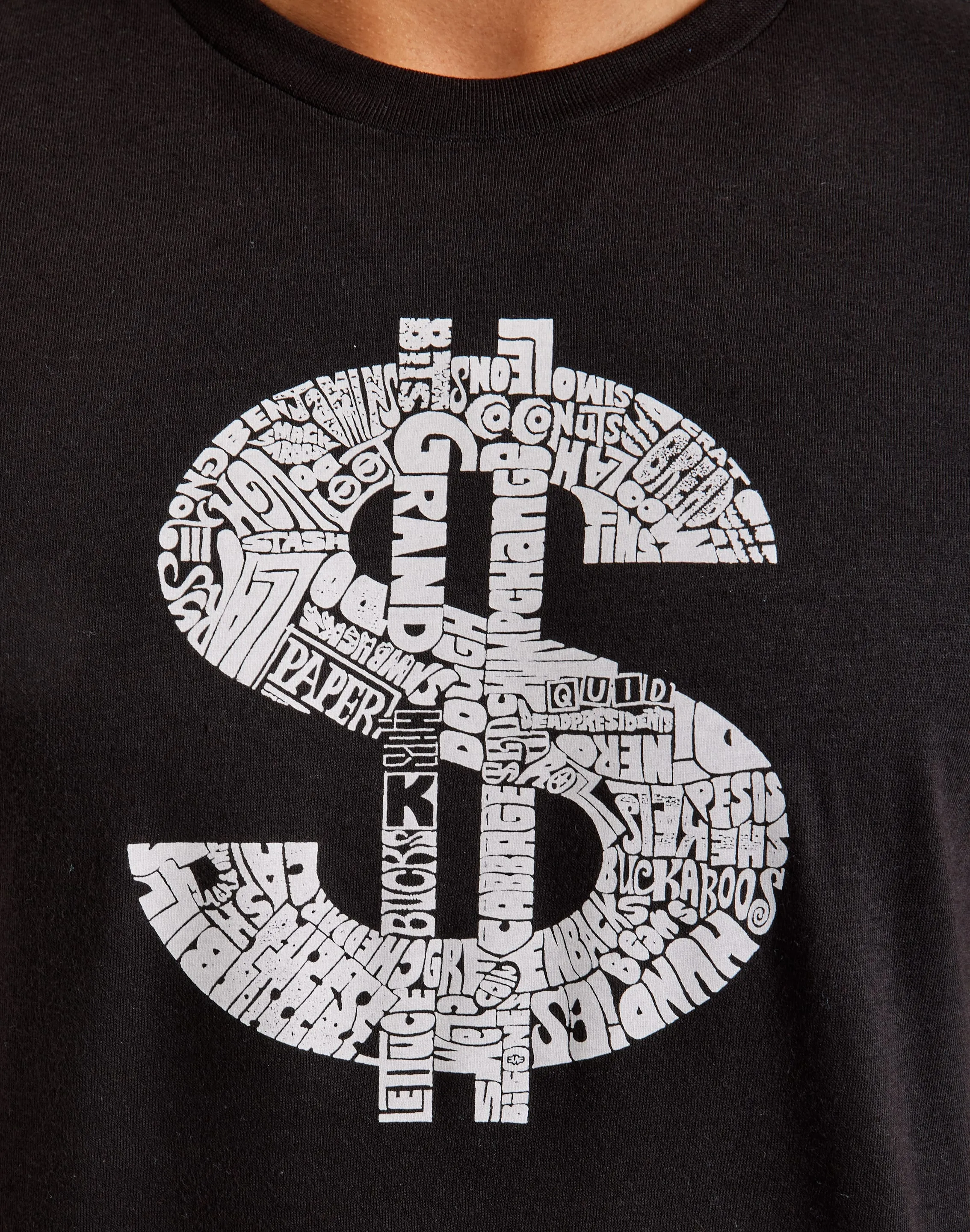 LA Pop Art Word Art Dollar Sign Tee