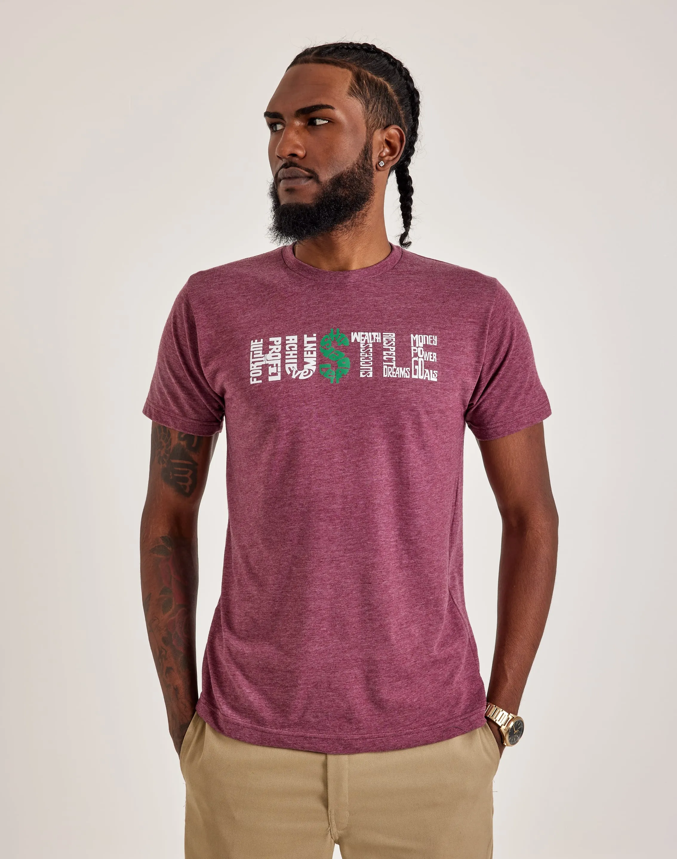 LA Pop Art Word Art Hustle Tee