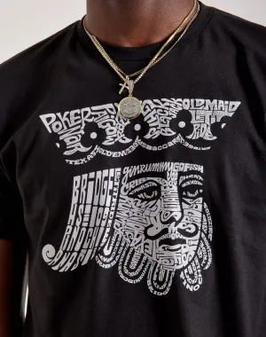 LA Pop Art Word Art King Of Spades Tee