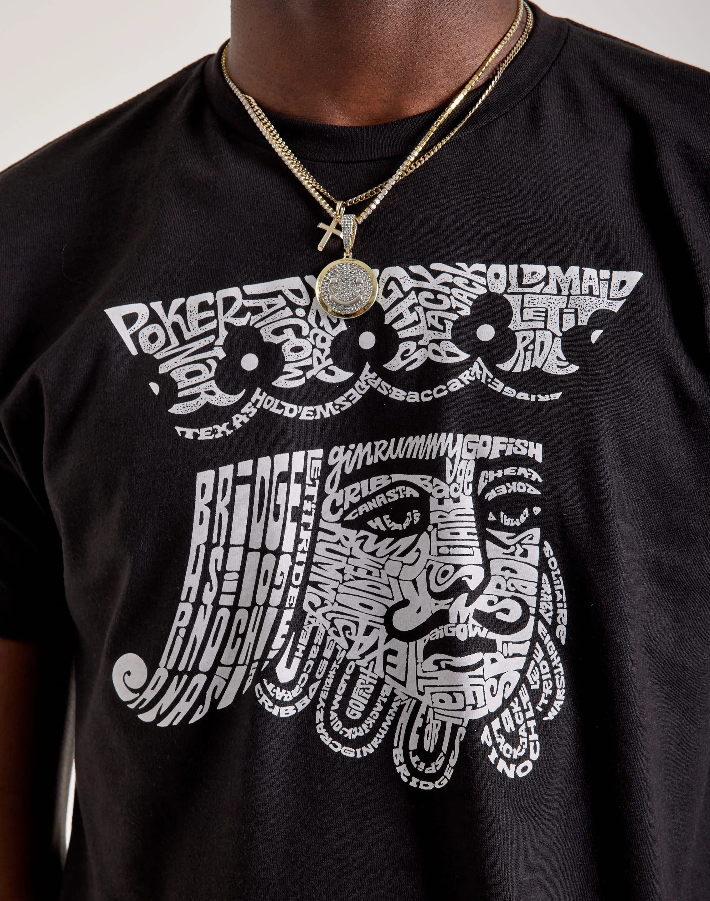 LA Pop Art Word Art King Of Spades Tee