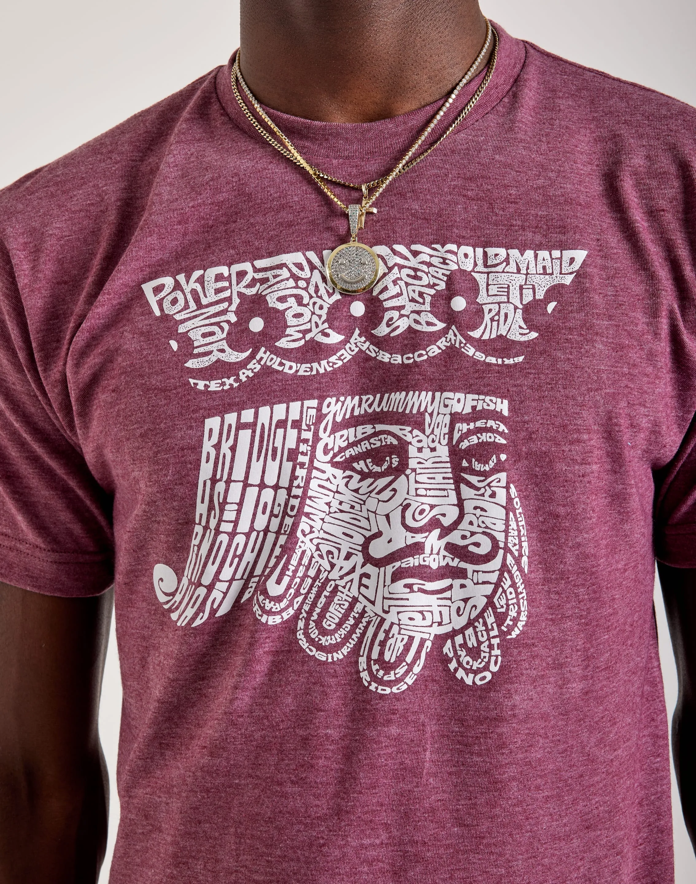 LA Pop Art Word Art King Of Spades Tee
