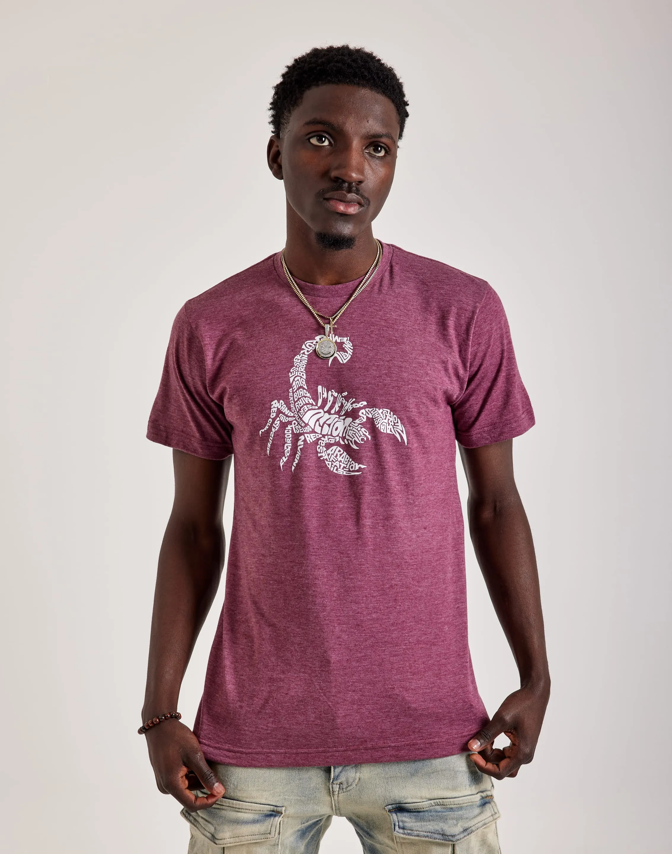 LA Pop Art Word Art Scorpion Tee