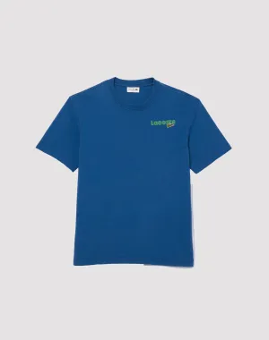 Lacoste Bubble Logo Blue Tee