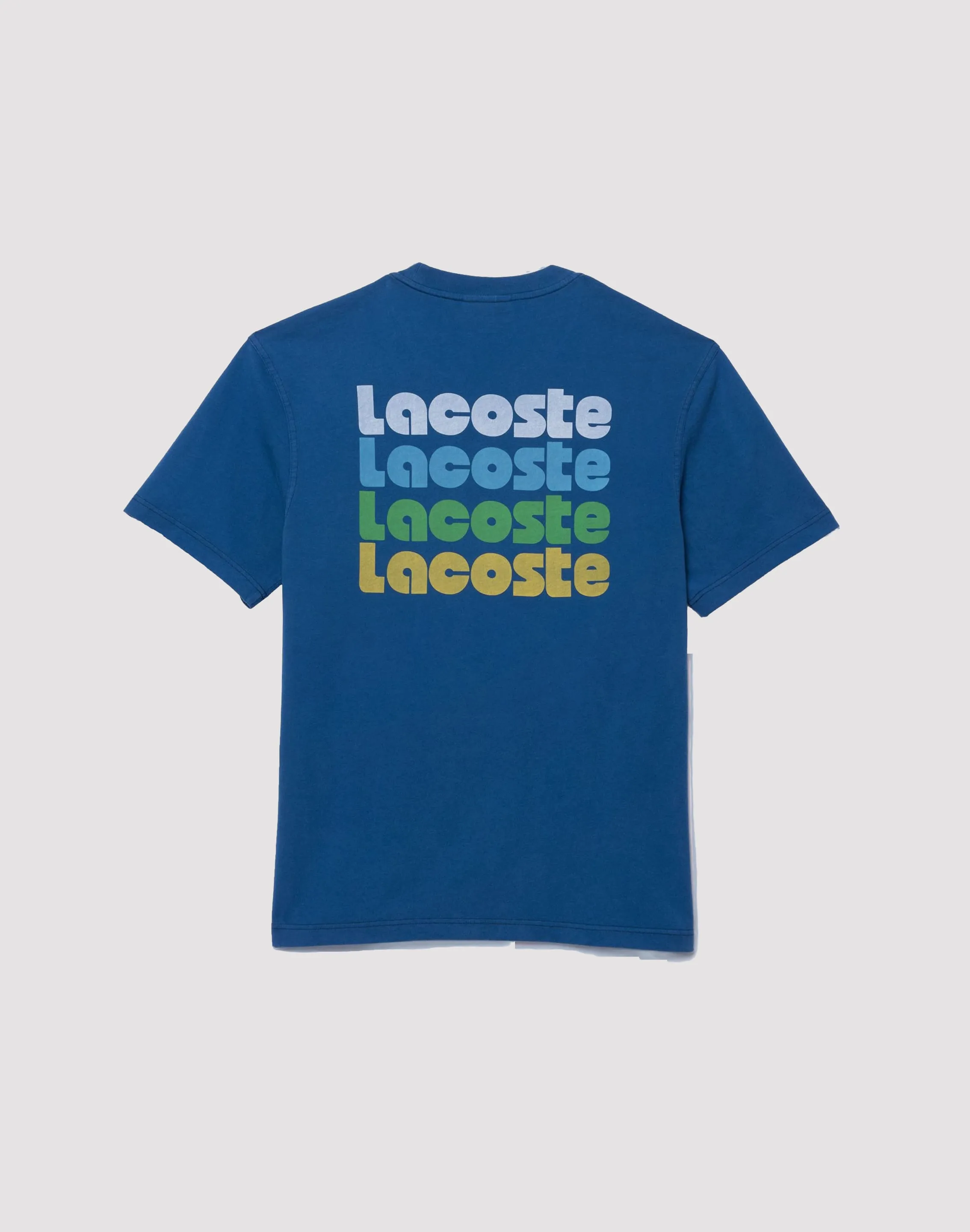 Lacoste Bubble Logo Blue Tee