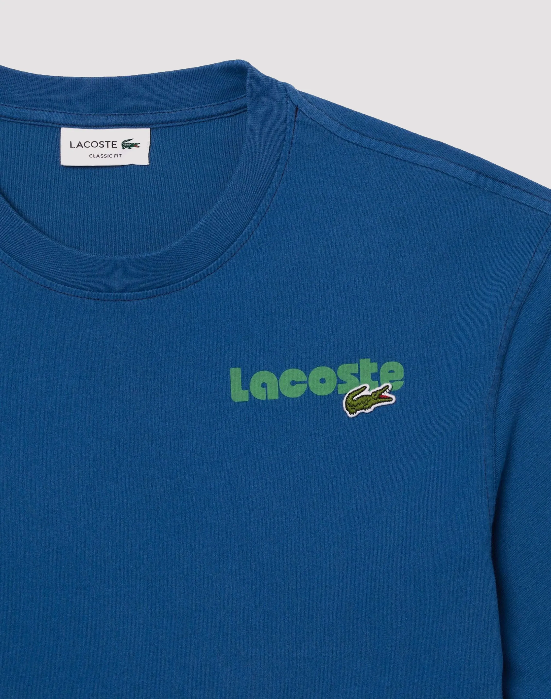 Lacoste Bubble Logo Blue Tee