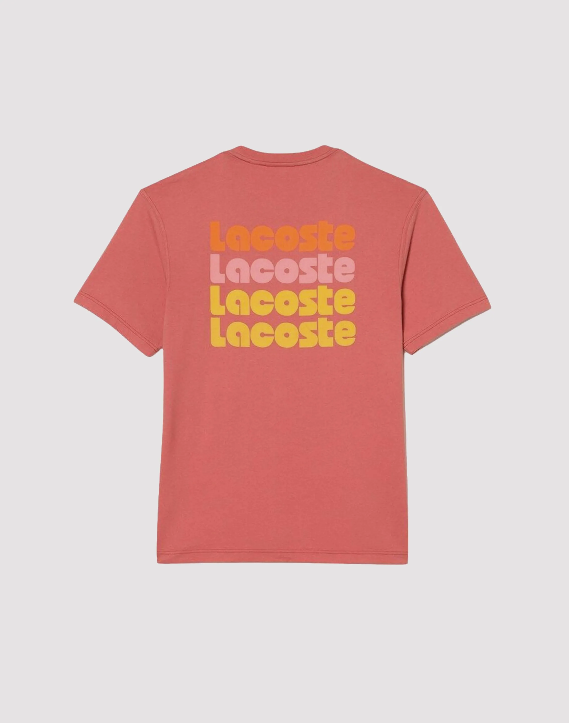 Lacoste Bubble Logo Coral Tee