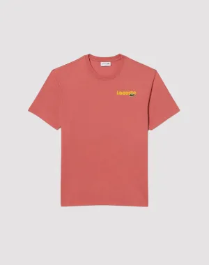 Lacoste Bubble Logo Coral Tee