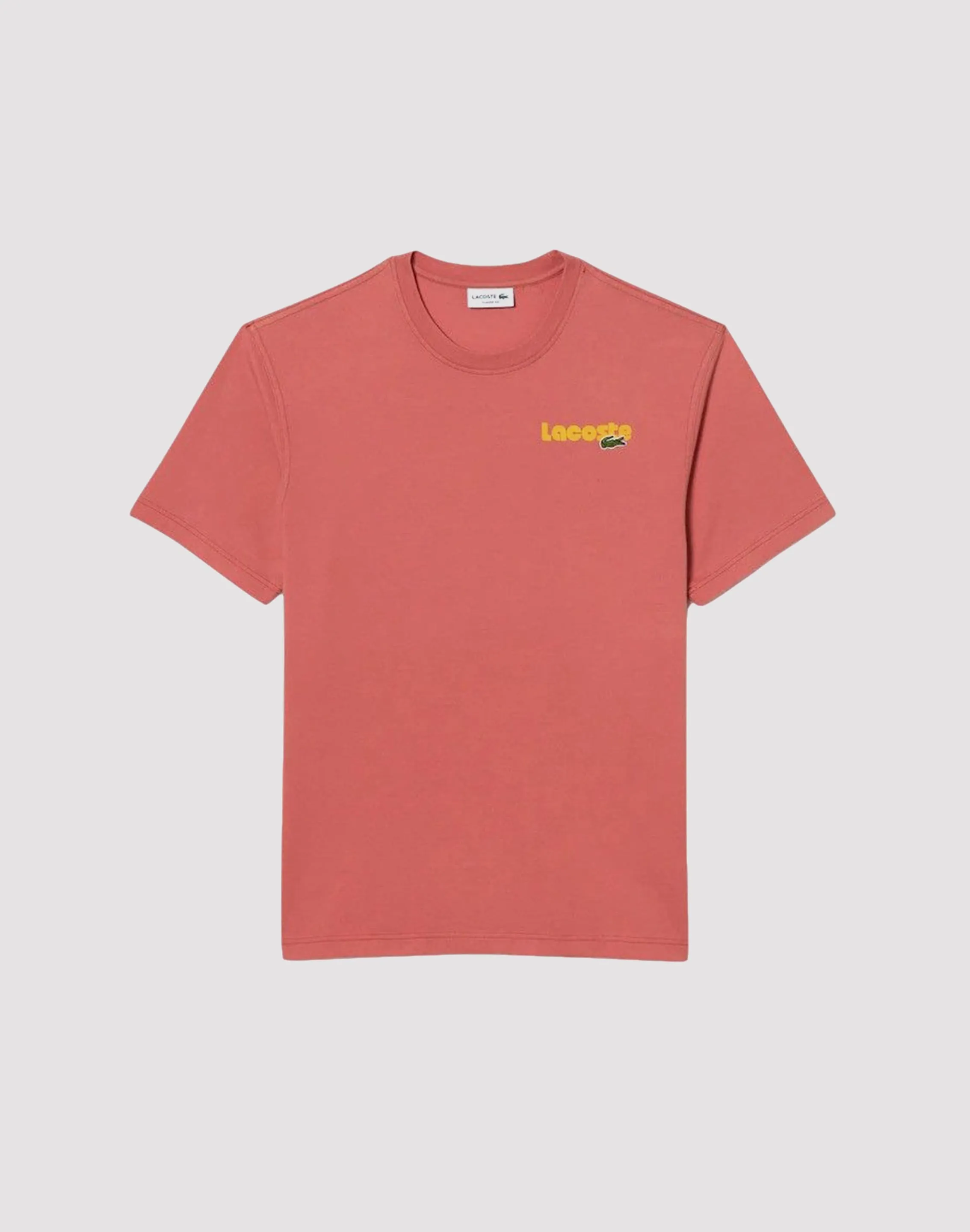 Lacoste Bubble Logo Coral Tee