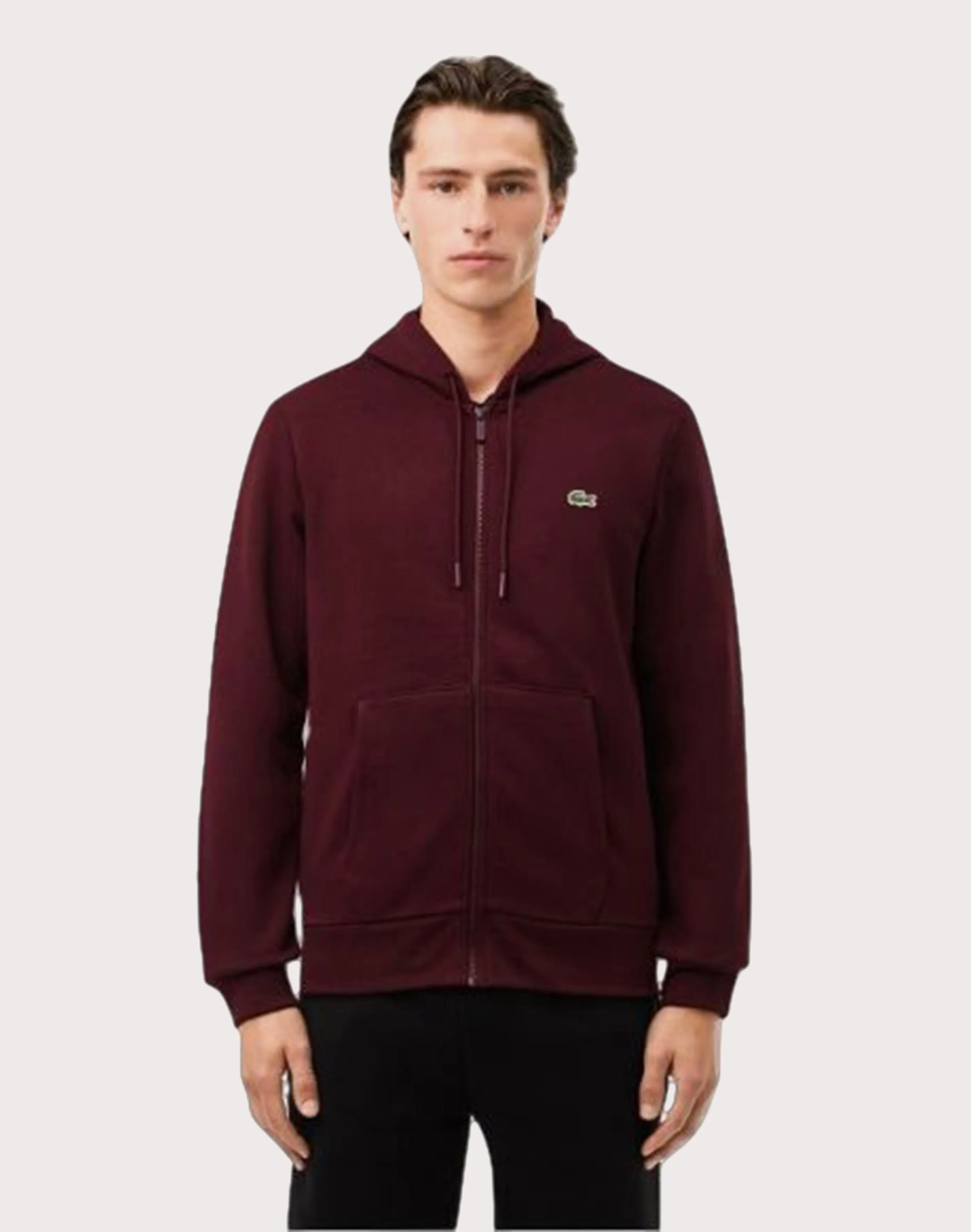 Lacoste Solid Fleece Espresso Jacket