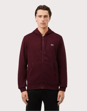Lacoste Solid Fleece Espresso Jacket