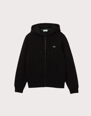 Lacoste Solid Fleece Hooded Jacket