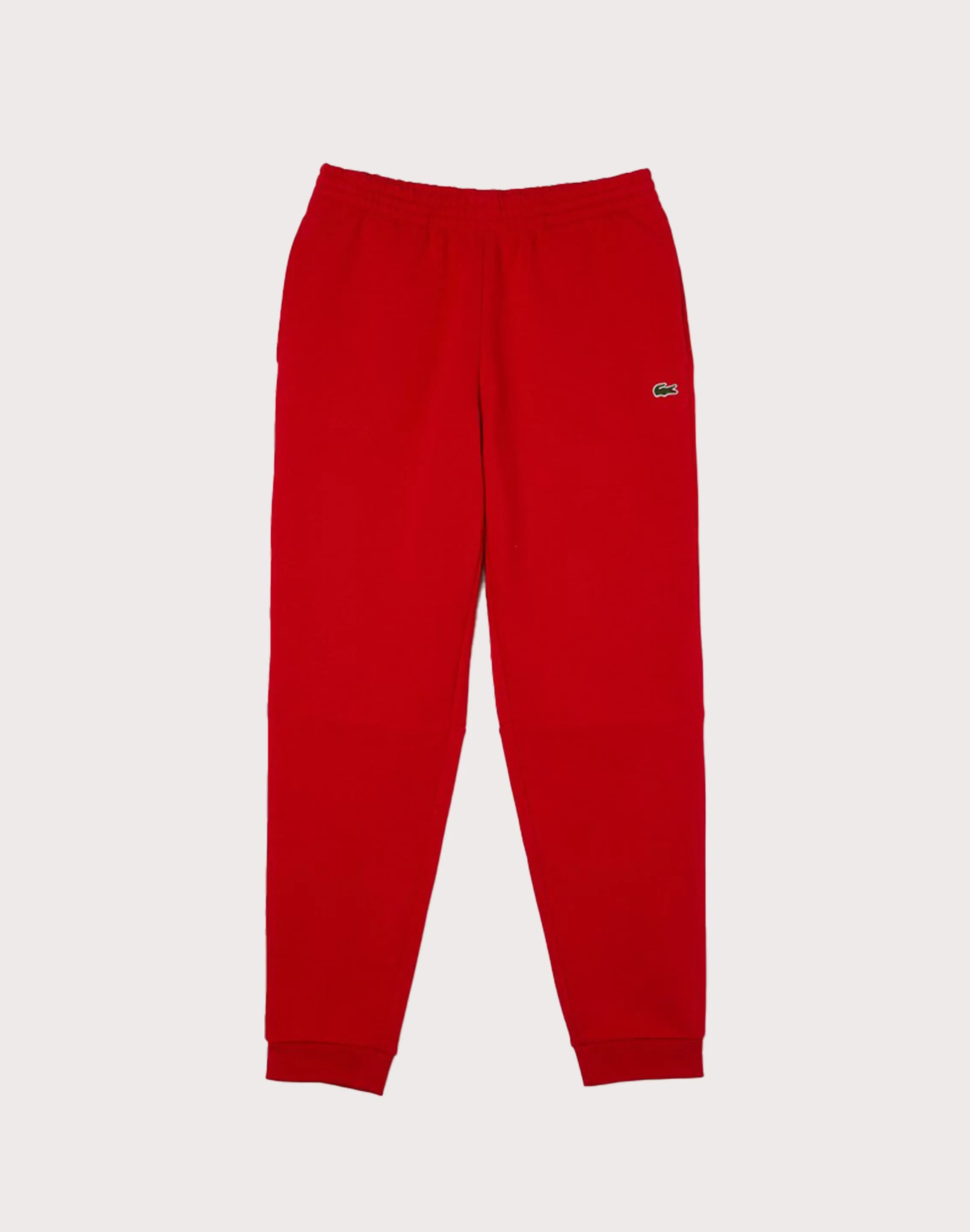 Lacoste Solid Fleece Red Joggers