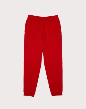 Lacoste Solid Fleece Red Joggers