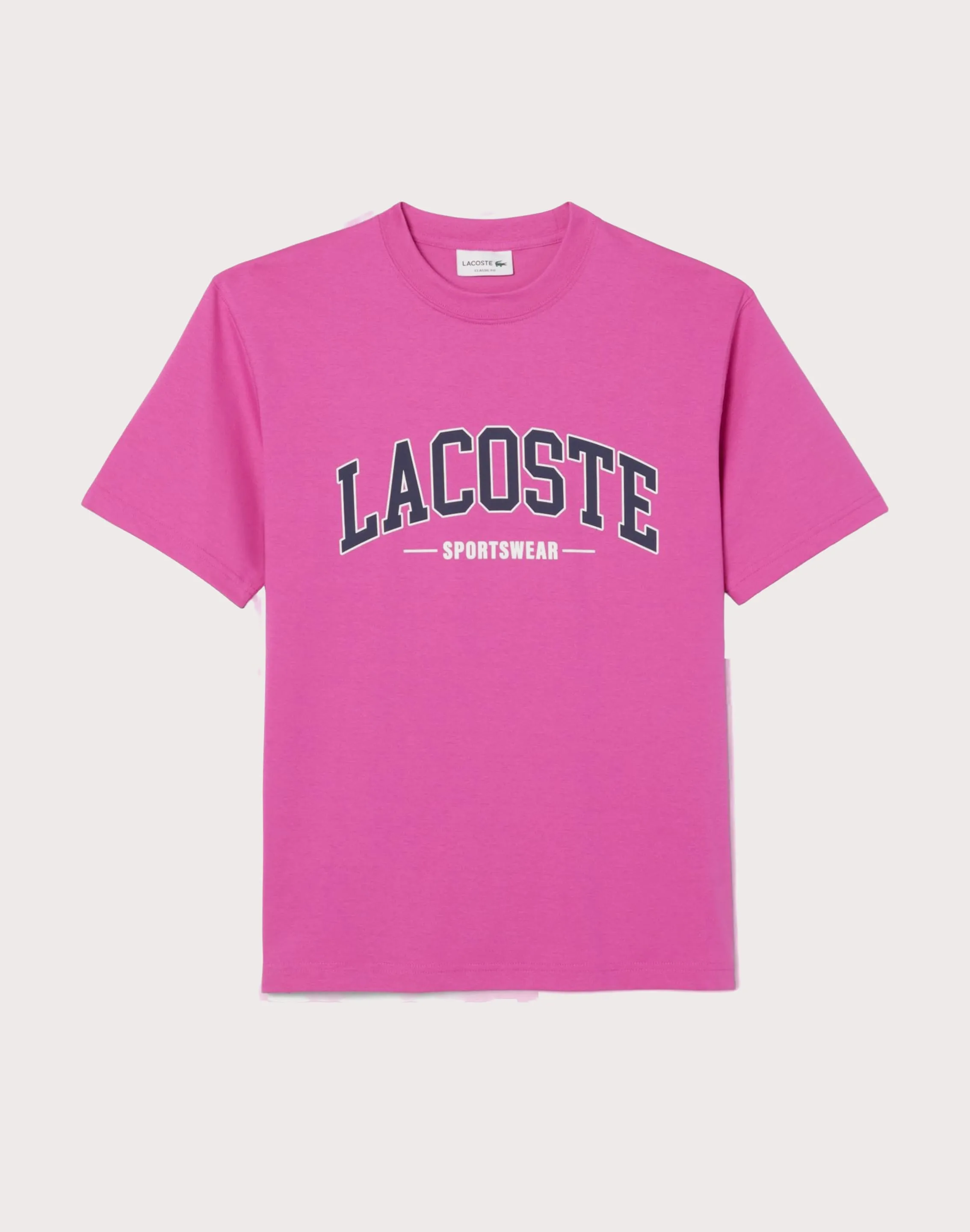 Lacoste SW Branding Pink Tee