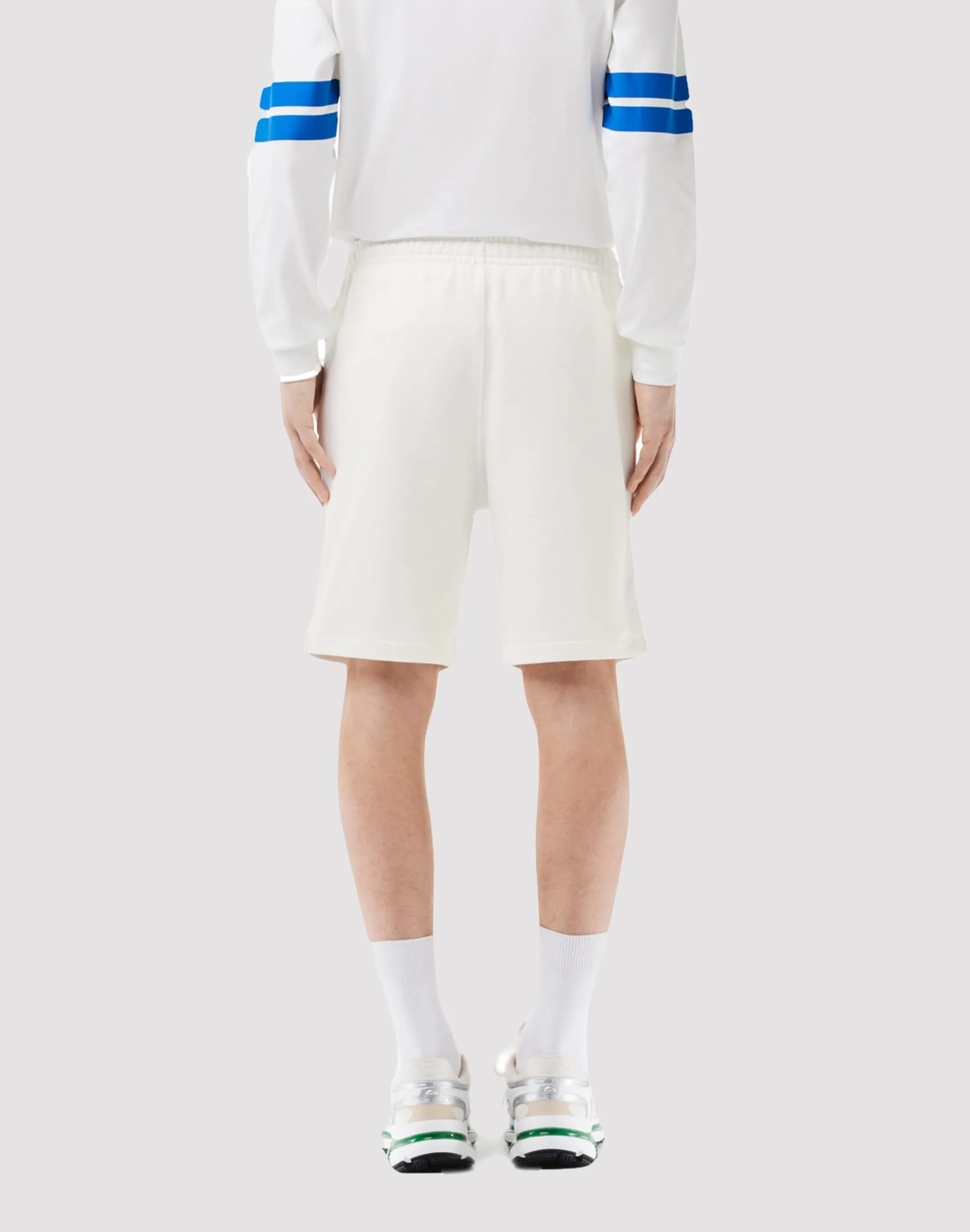 Lacoste Varsity French Terry White Shorts