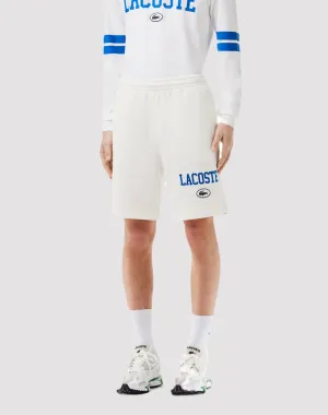 Lacoste Varsity French Terry White Shorts
