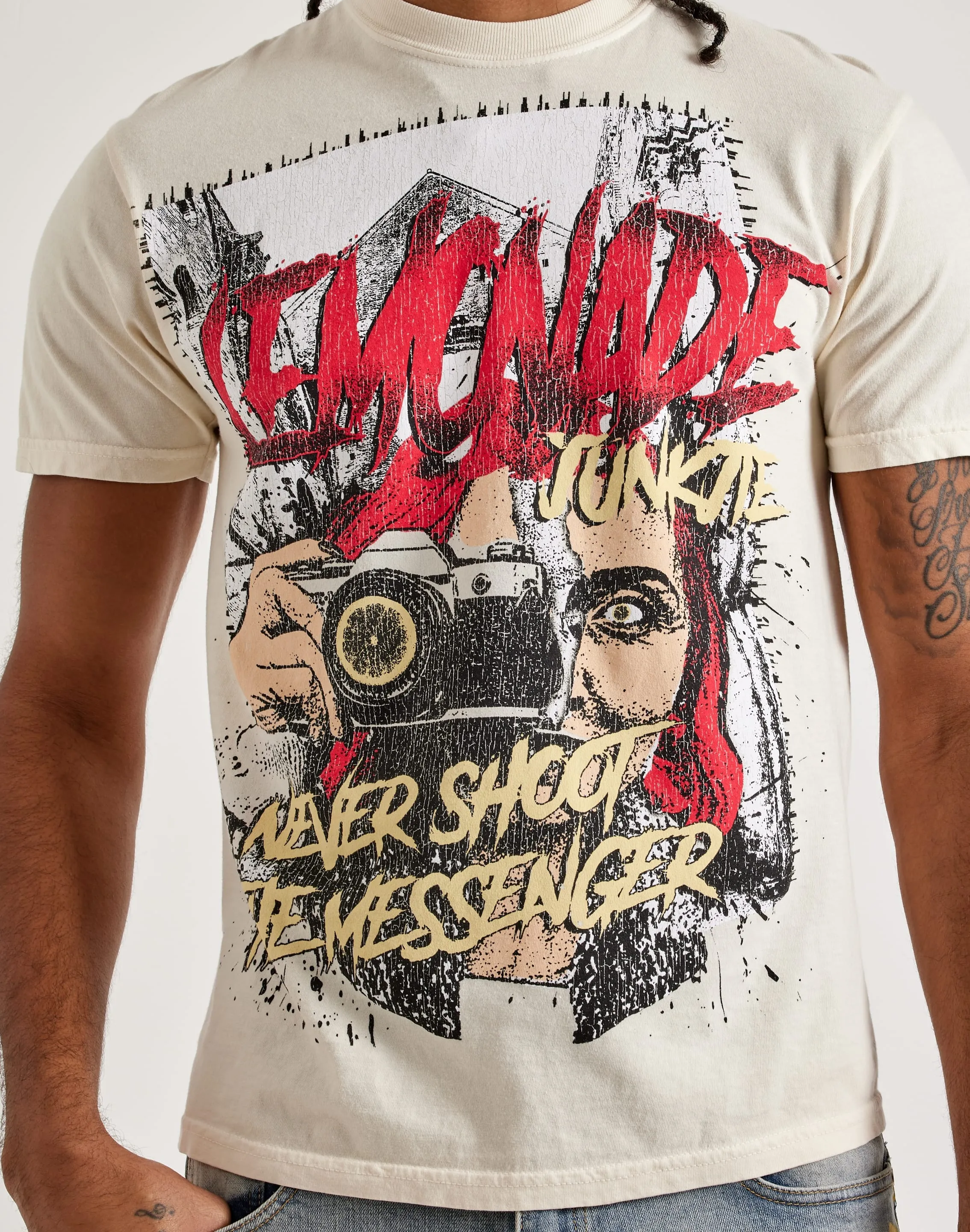 Lemonade Junkie Don't Shoot The Messenger Tee
