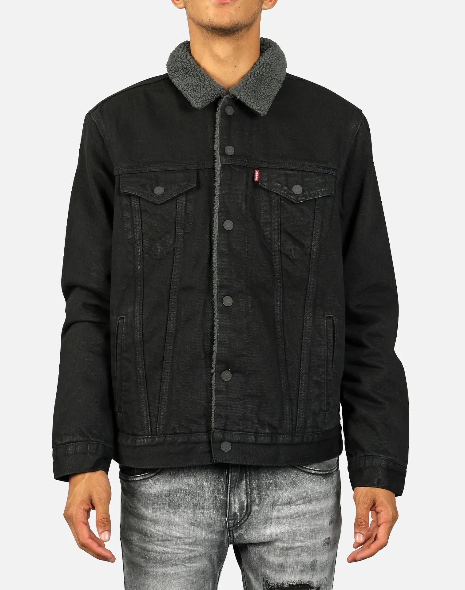 Levi SHERPA TRUCKER DENIM JACKET