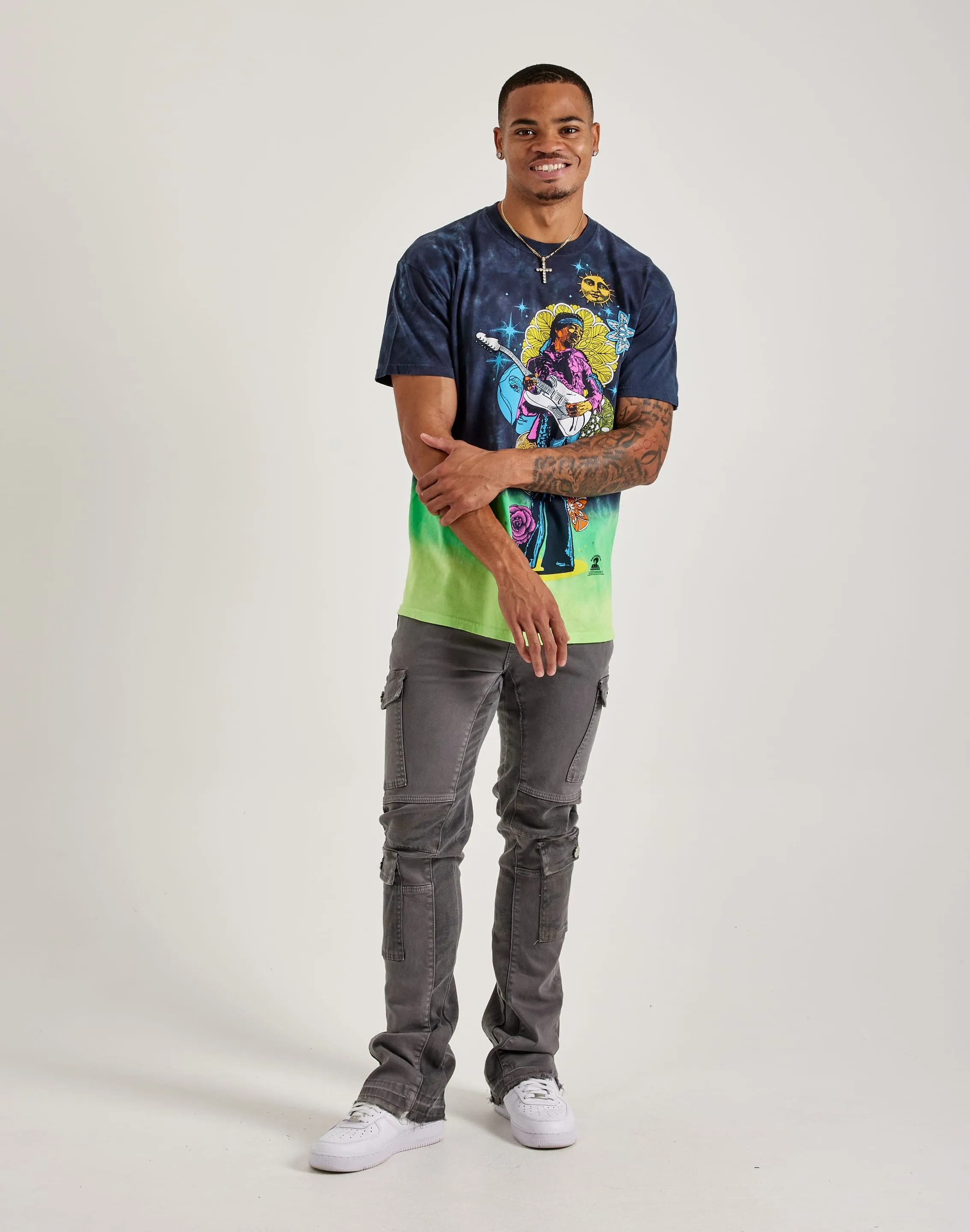 Liquid Blue Jimi Hendrix Tie-Dye Tee