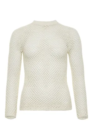 Long Sleeve Crochet Top - Final Sale
