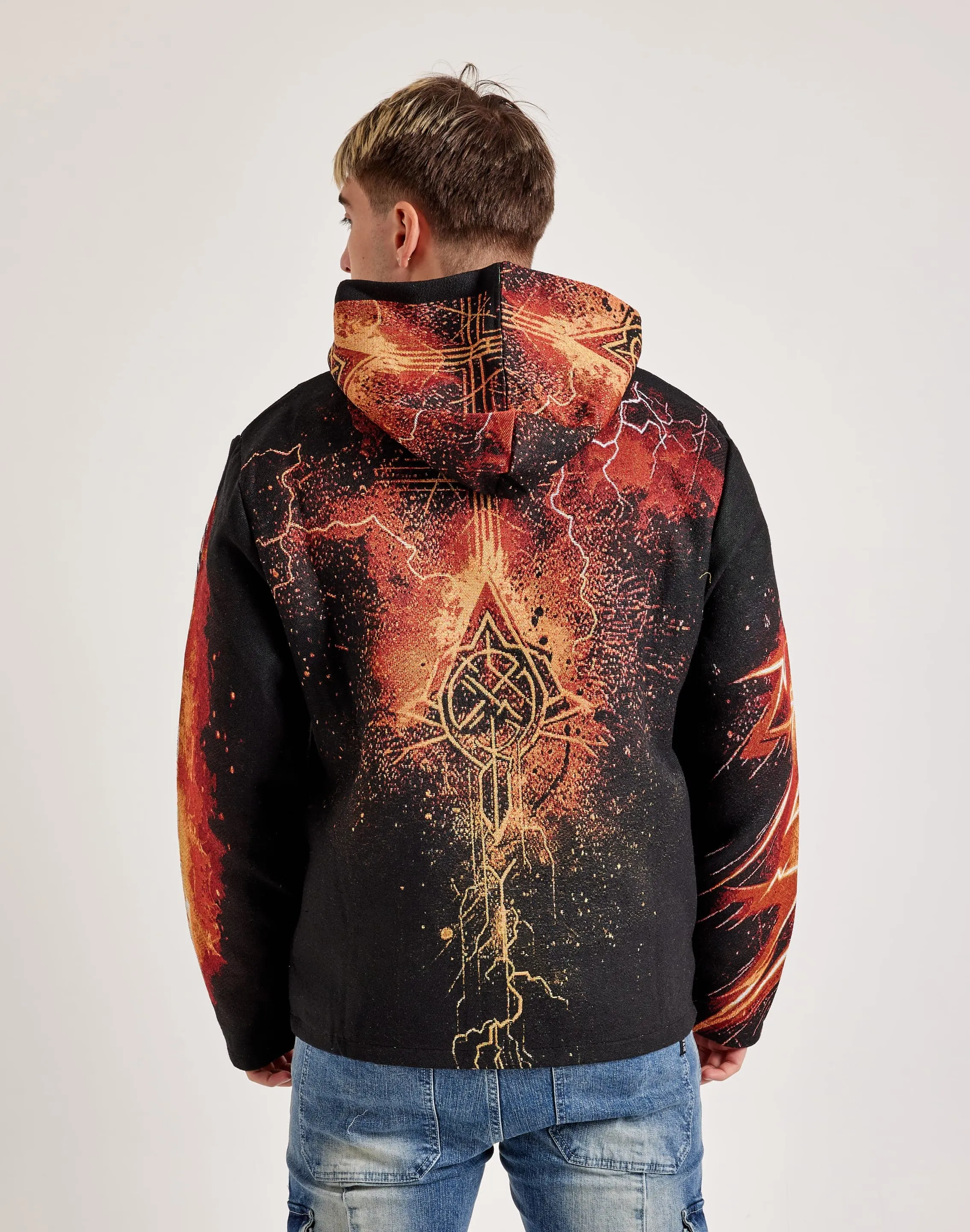 Majestik Death Card Rhinestone Tapestry Hoodie