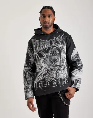 Majestik Fearless Face Tapestry Hoodie