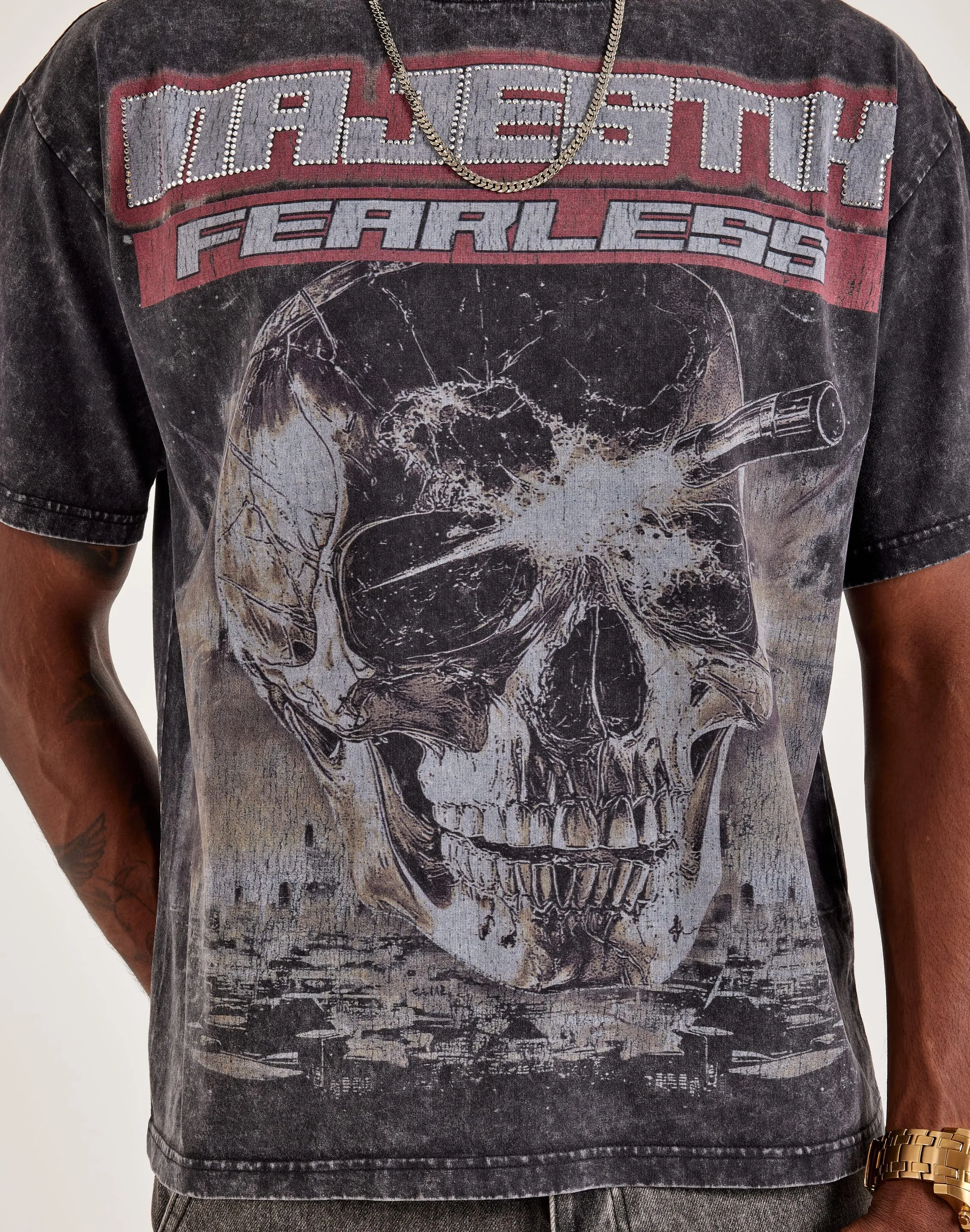 Majestik Fearless Skull Tee