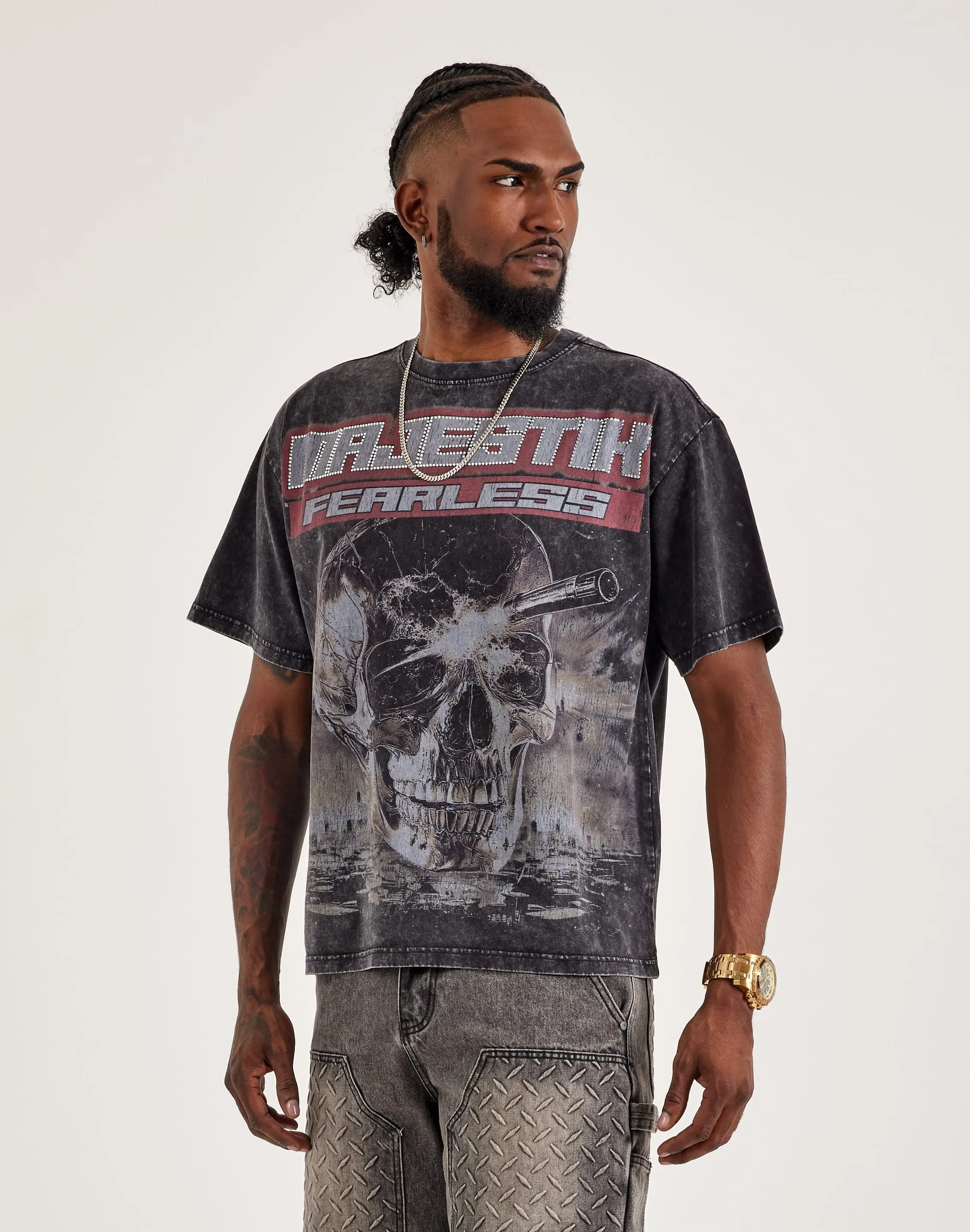 Majestik Fearless Skull Tee