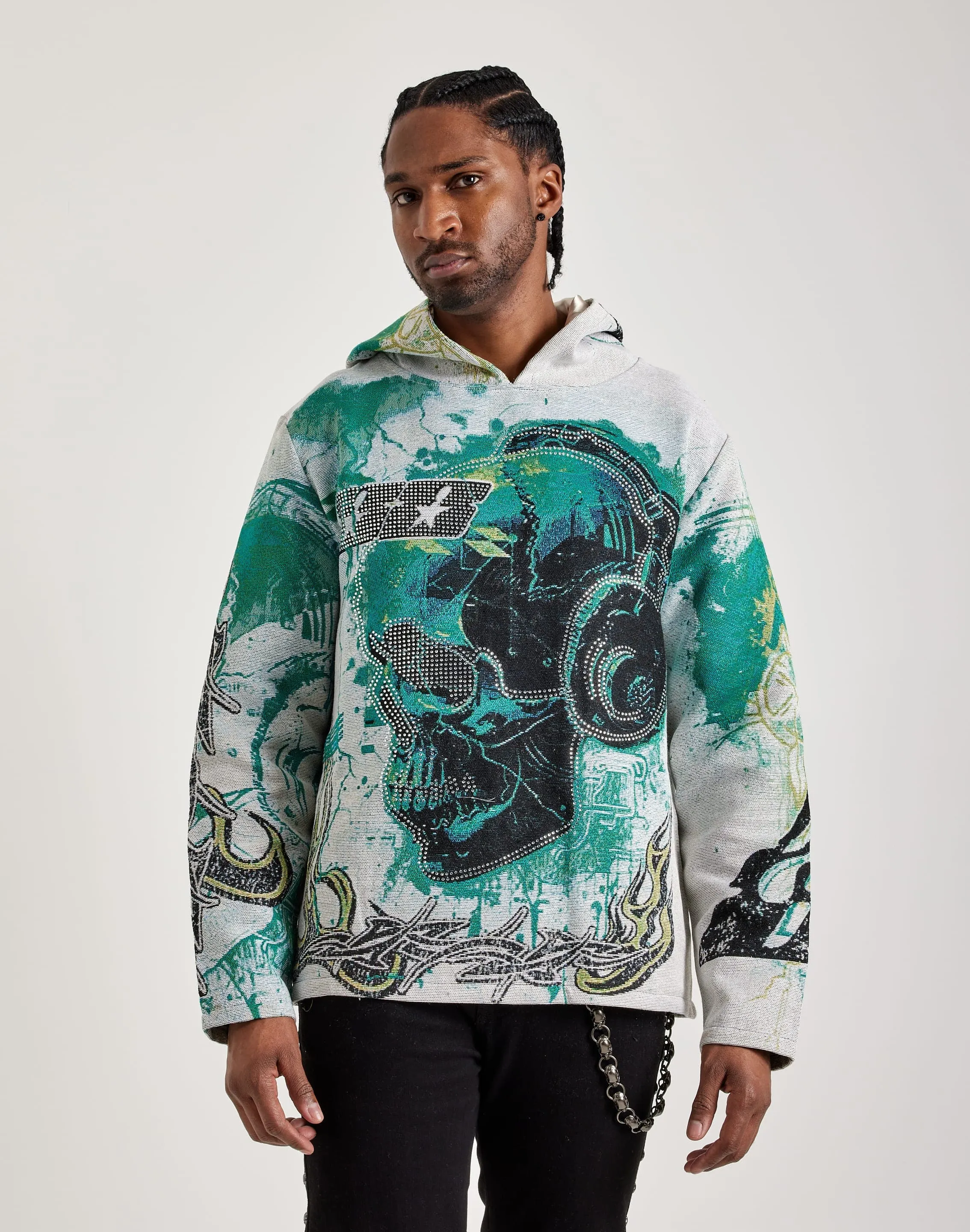 Majestik Shine In The Light Tapestry Hoodie