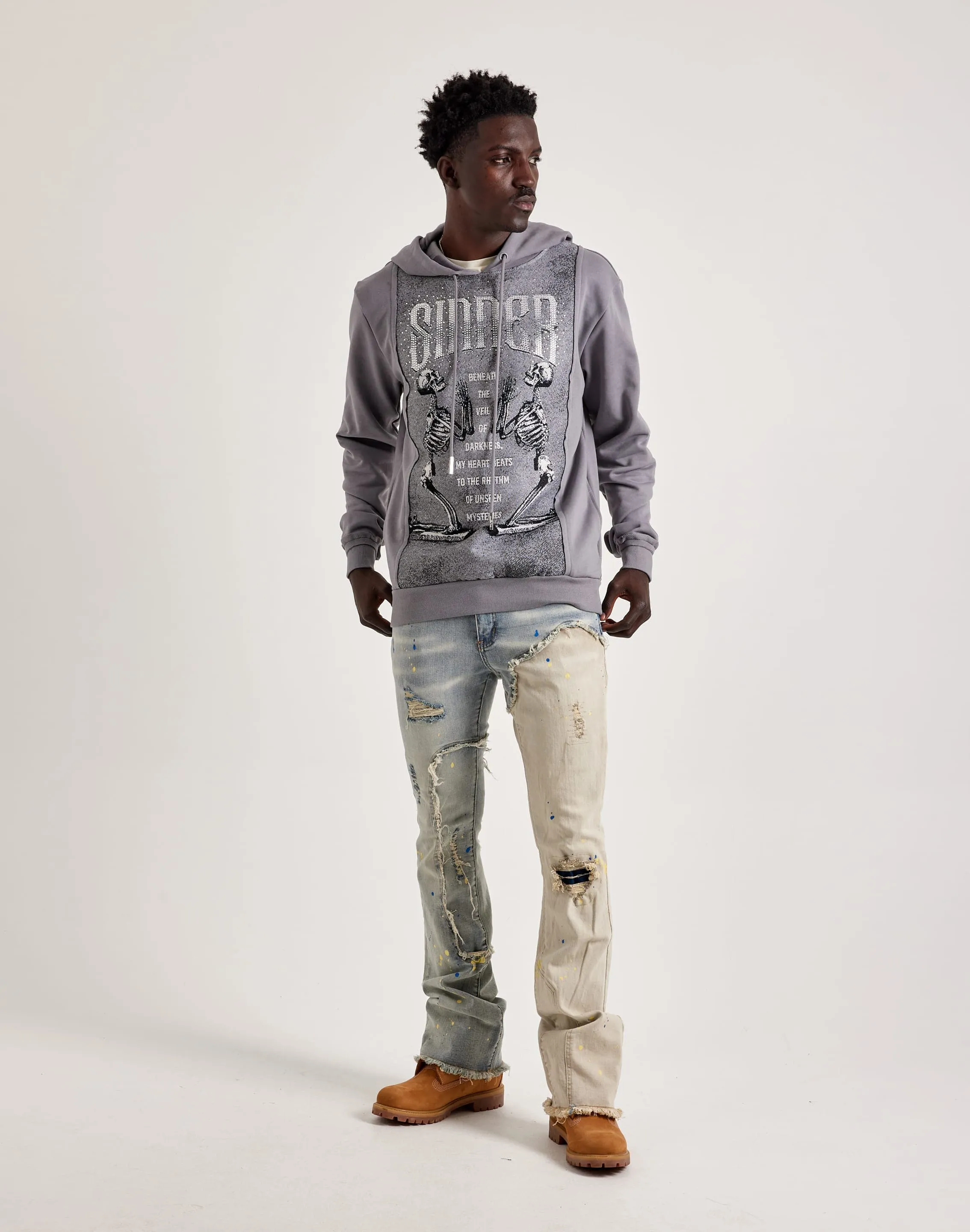 Majestik Sinner Tapestry Mix Hoodie