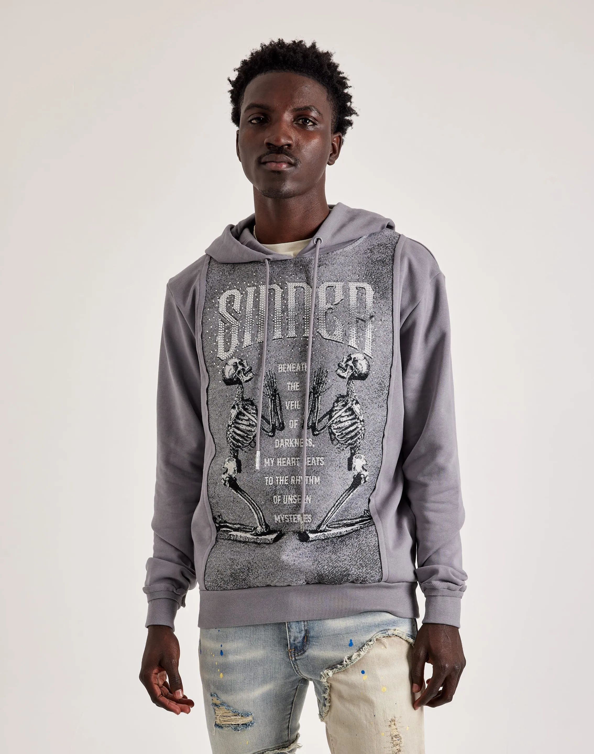 Majestik Sinner Tapestry Mix Hoodie
