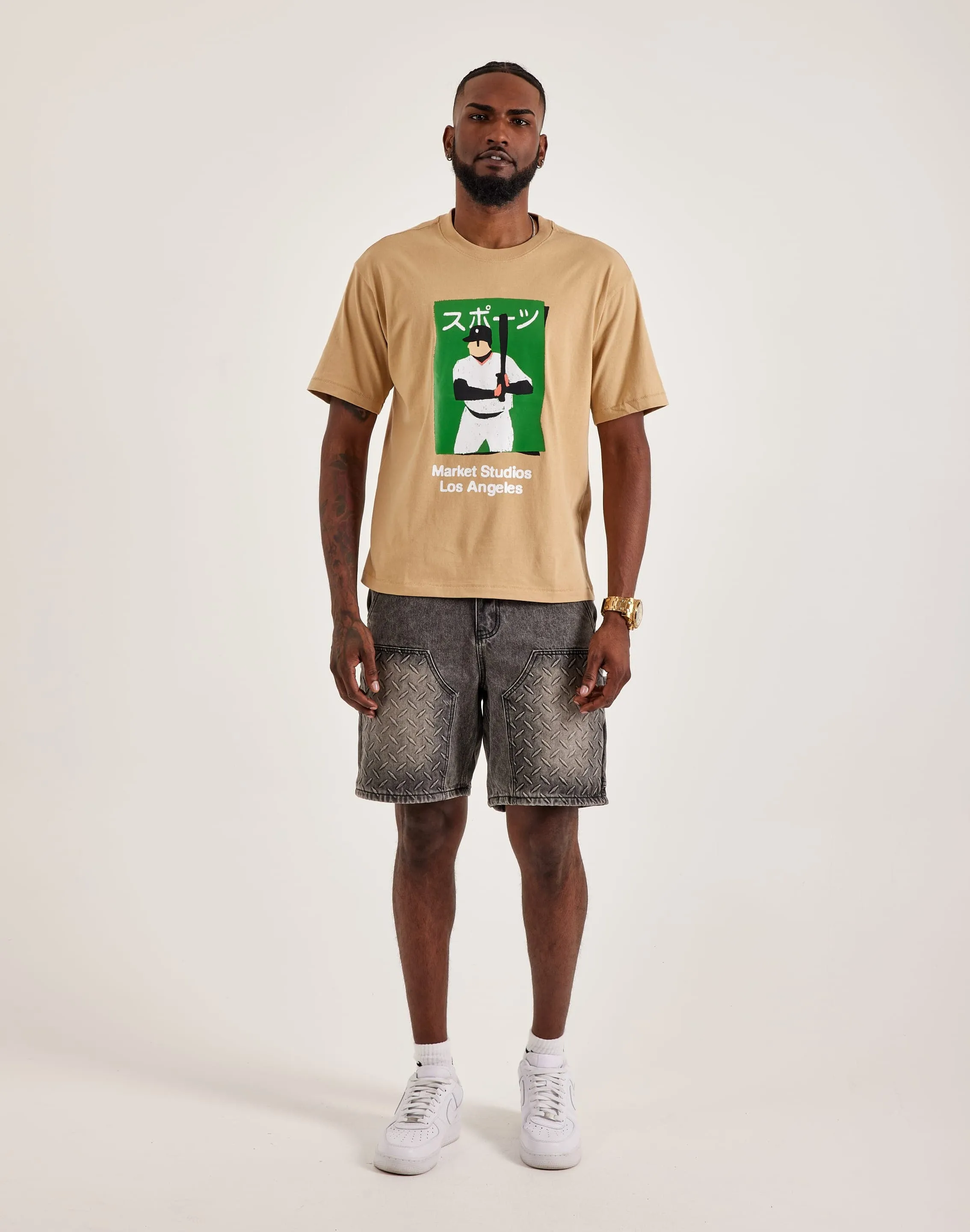 Market Illustrated Baseball Tee