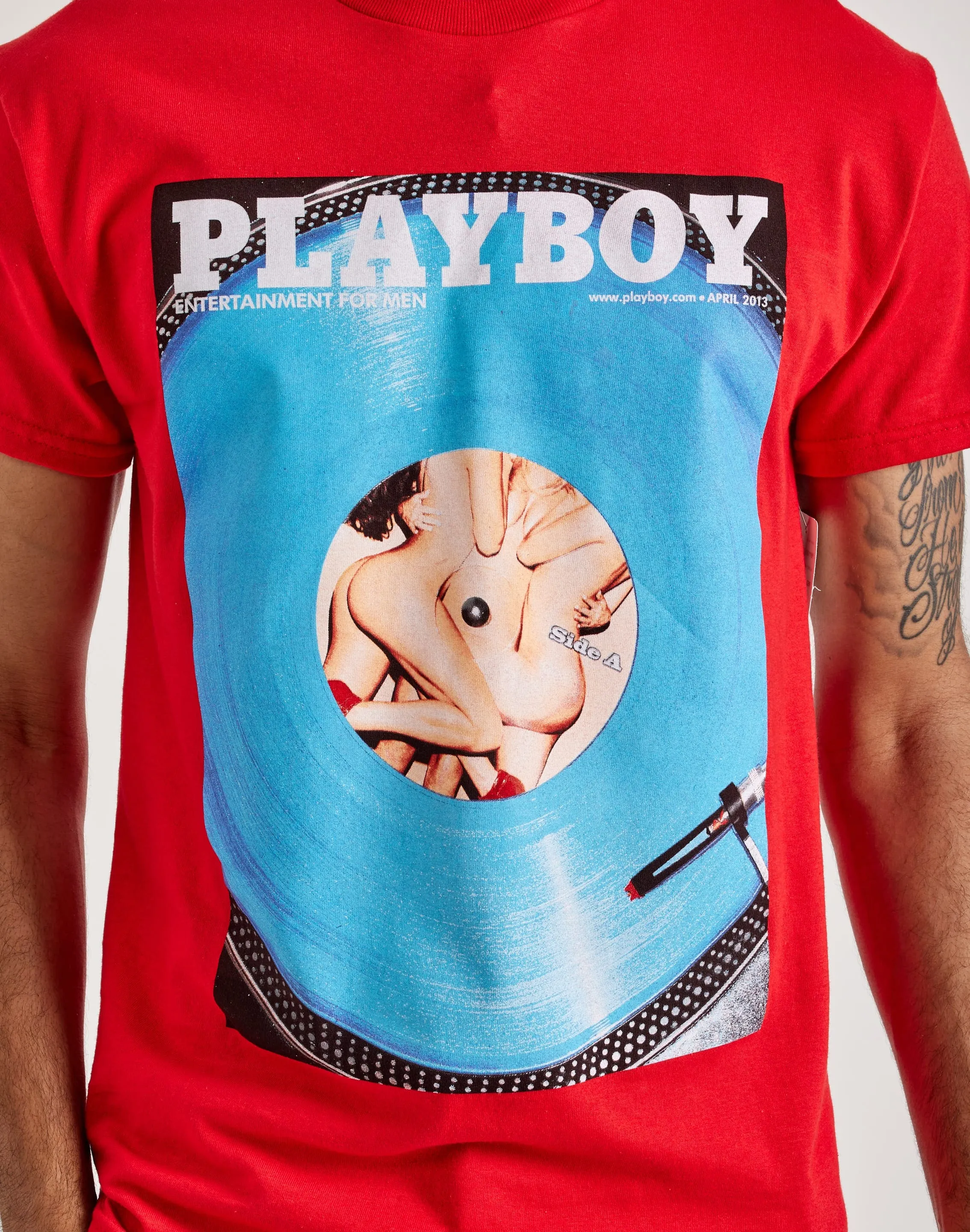 Merch Traffic Playboy Record Player Tee