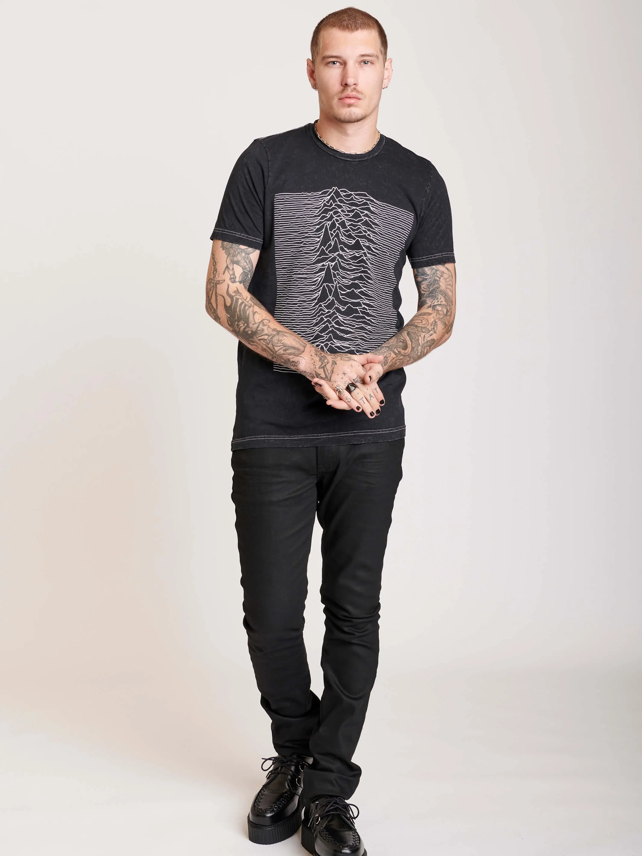 Mineral Wash Unknown Pleasures T-shirt