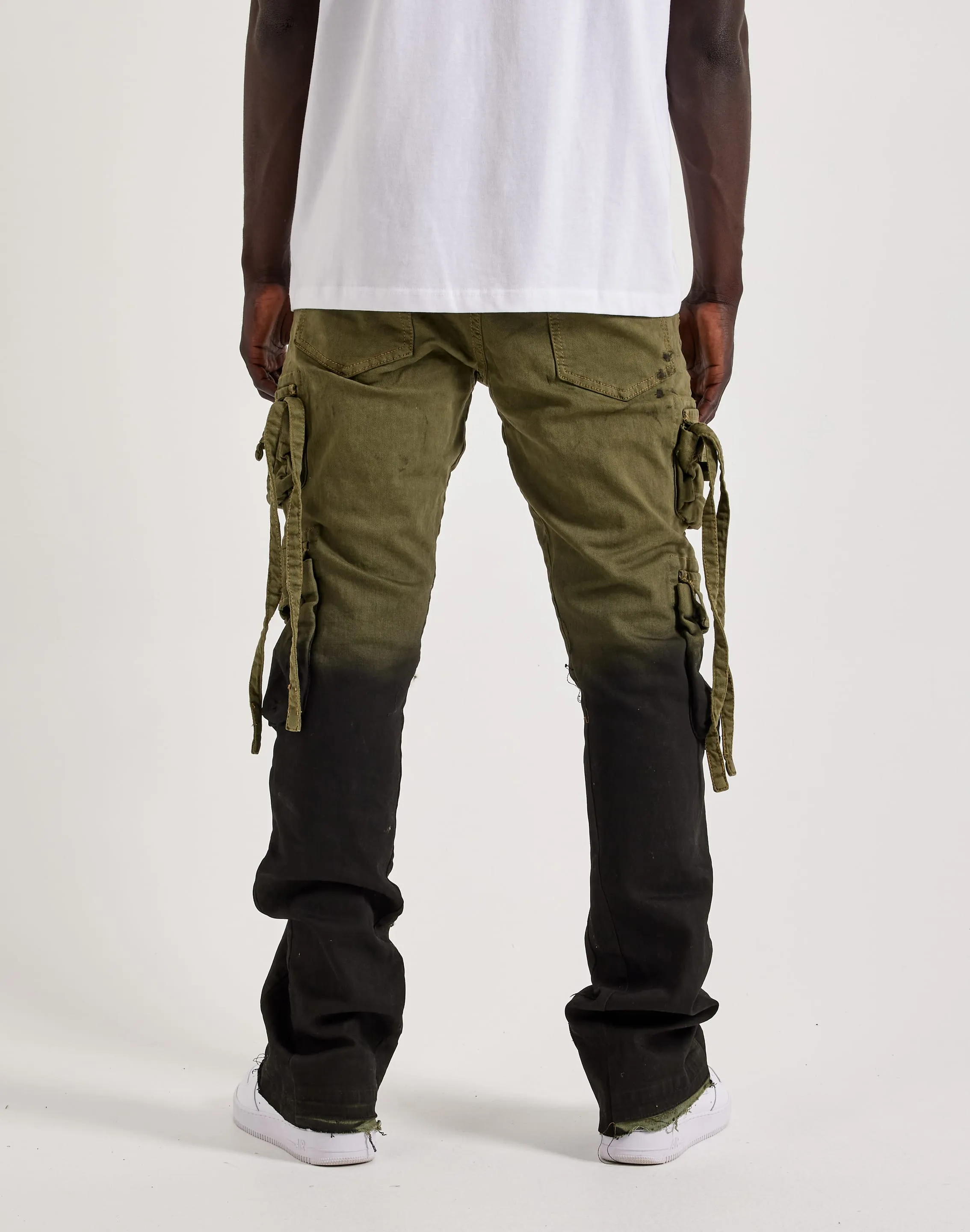 MNML Cargo Flare Denim Pants