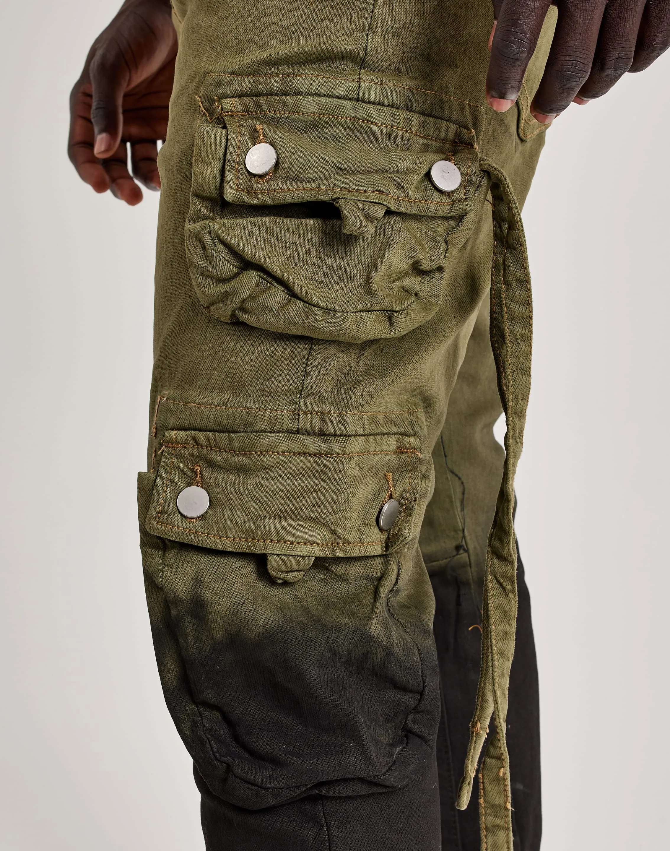 MNML Cargo Flare Denim Pants