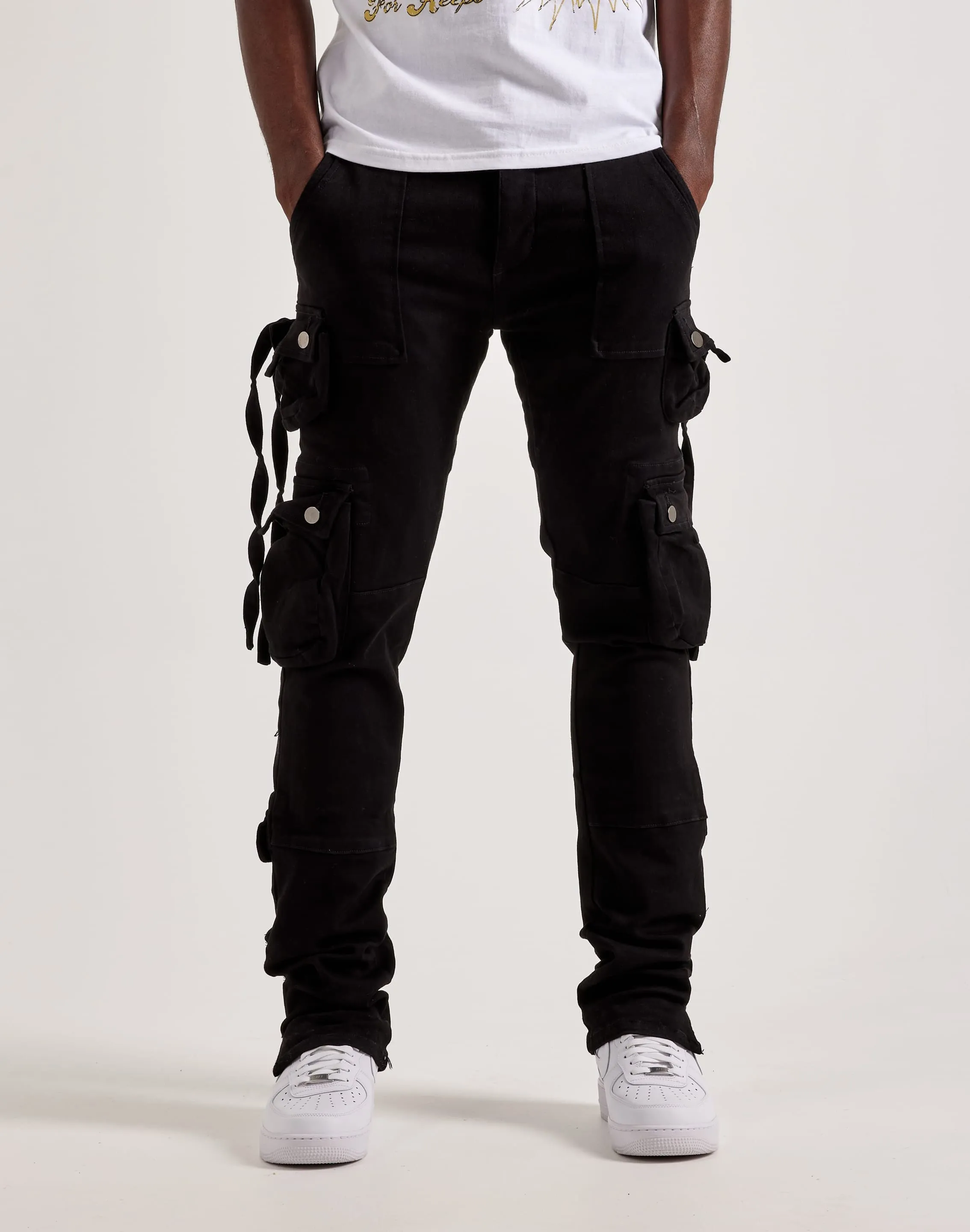 MNML Cargo Straight Denim Jeans