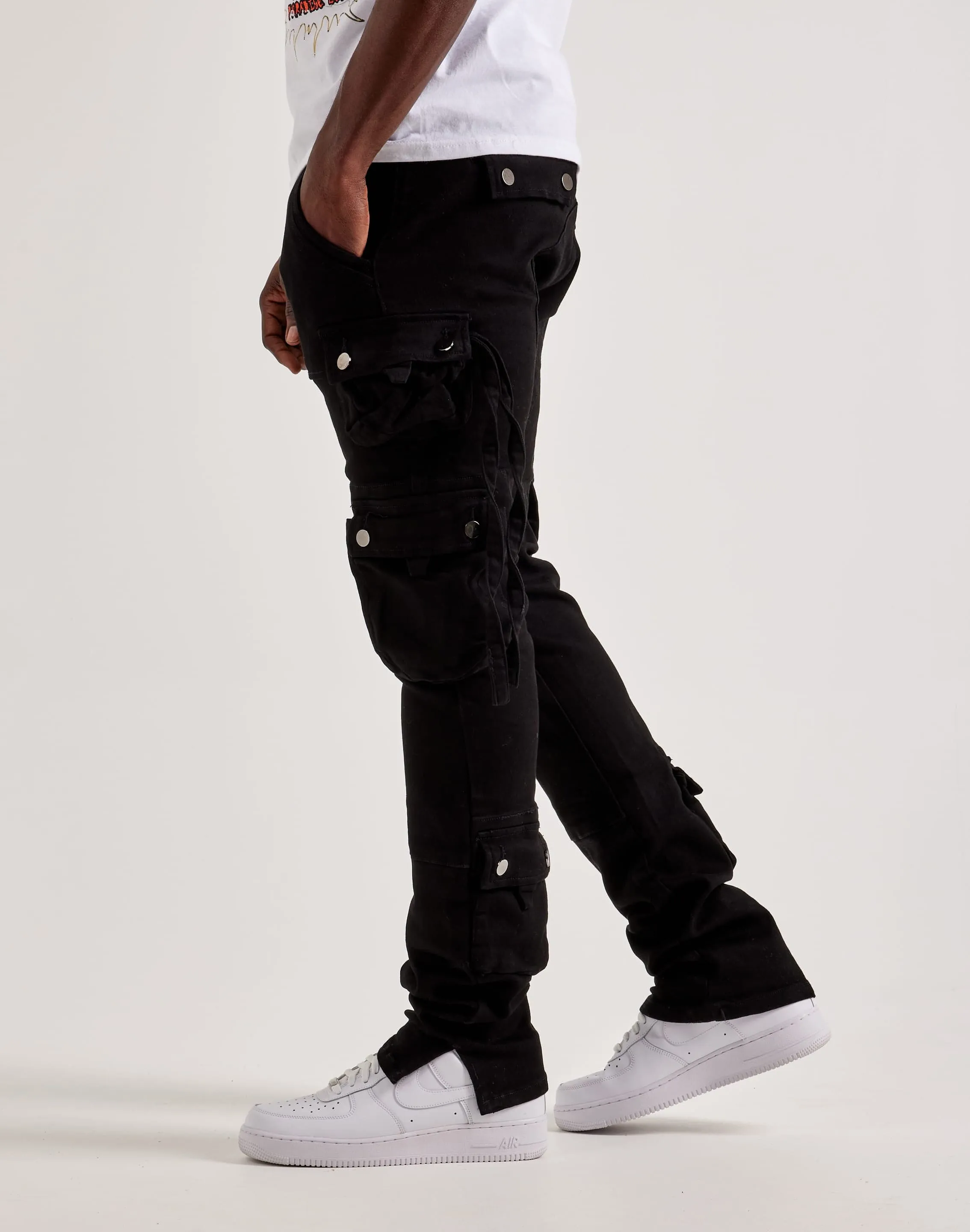 MNML Cargo Straight Denim Jeans
