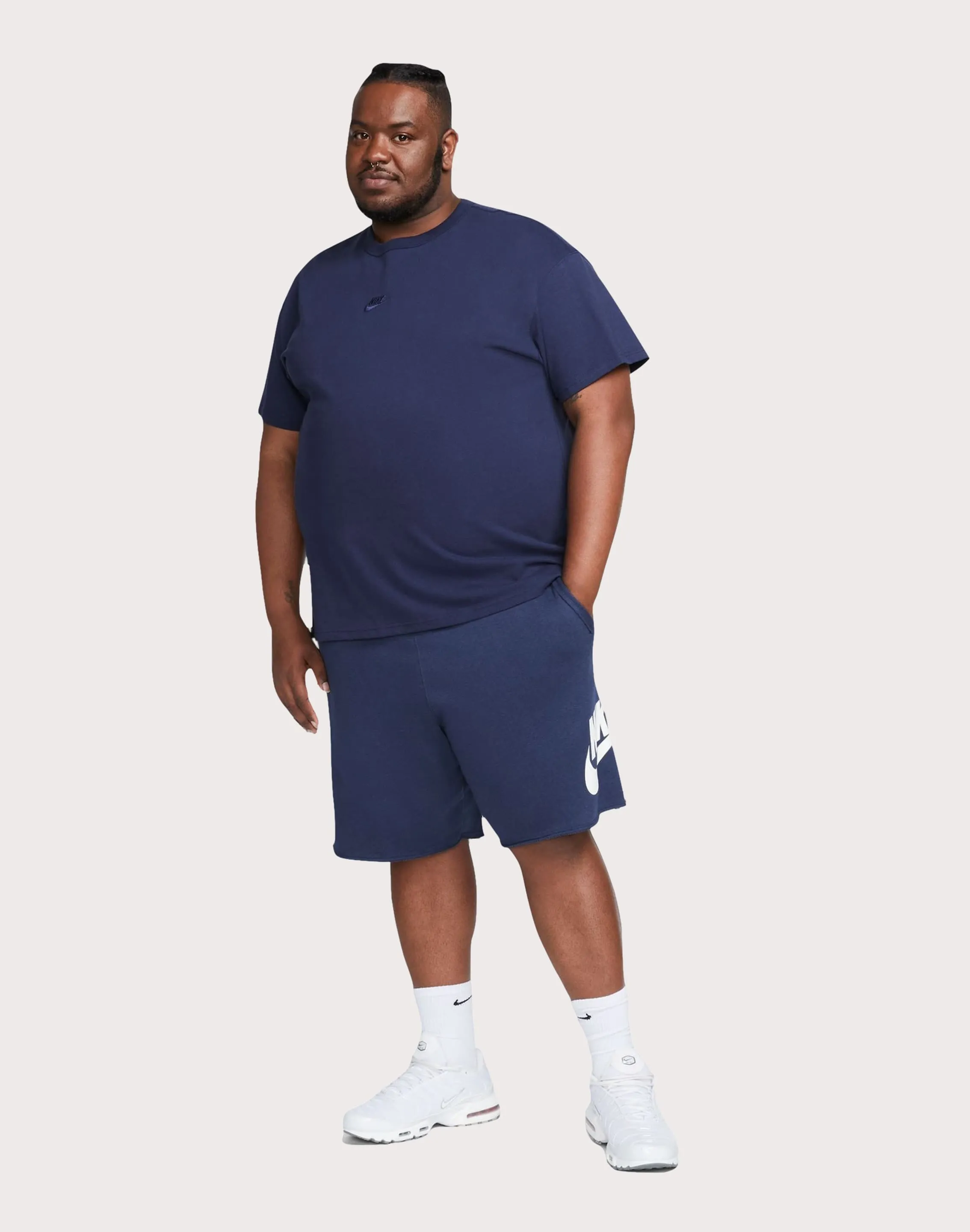 Nike Club Alumni French Terry Navy Shorts