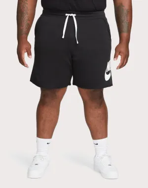 Nike Club Fleece Alumni French Terry Black Shorts