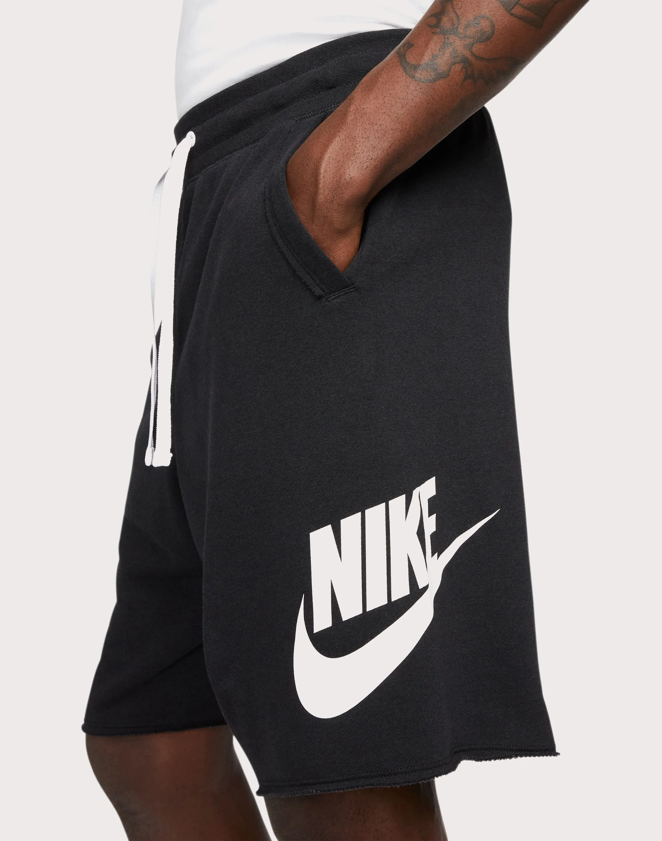 Nike Club Fleece Alumni French Terry Black Shorts